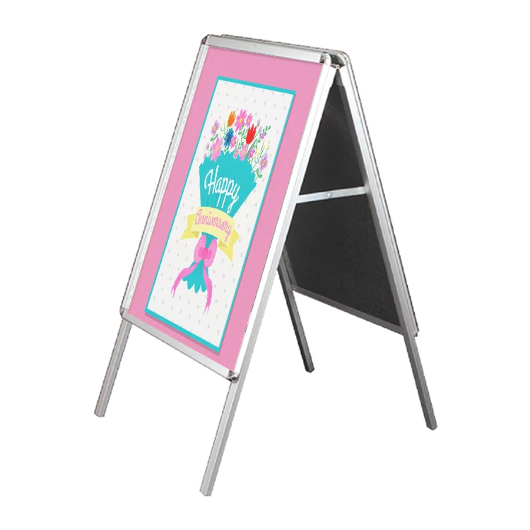 
wholesale wooden a3 pavement sign display outdoor A shape board poster stand 