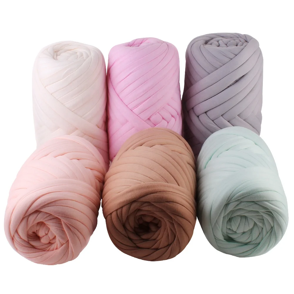2cm machine washable Giant Super chunky Jumbo Vegan Cotton tube braid yarn for arm knitting