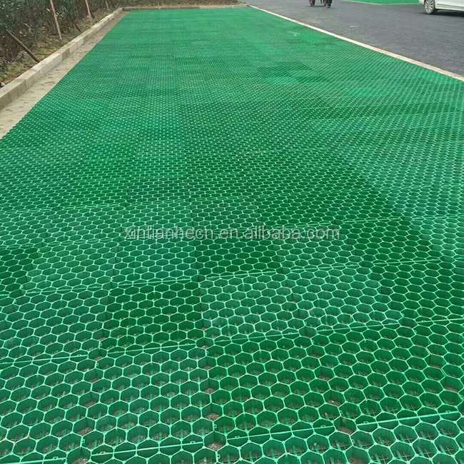 
plastic grass grid pavers HDPE grass paver used in driveway parking garden 