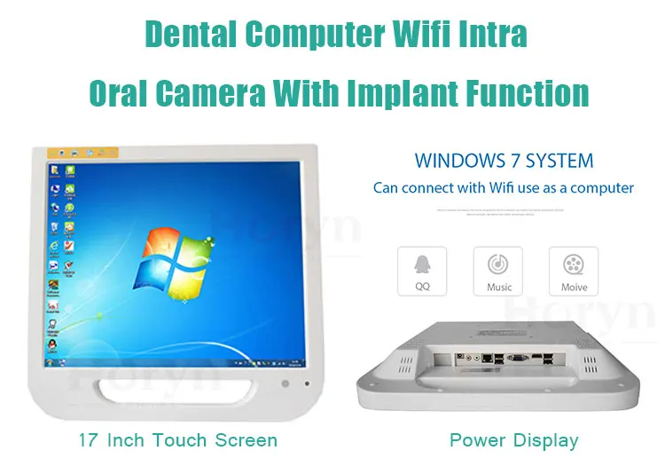 Touch Screen LCD Monitor 17HD Sensor Computer WIFI High Resolution Dental Intraoral Camera
