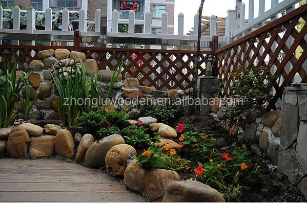 Out door wood fence for garden and house with BSCI