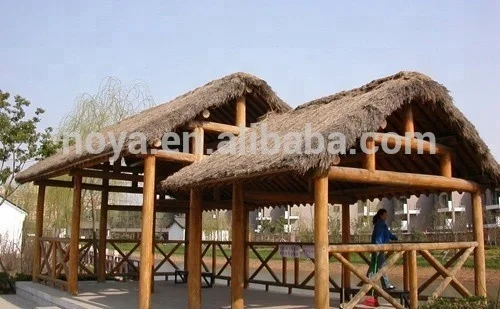HDPE Artificial palm synthetic thatch roof tiles