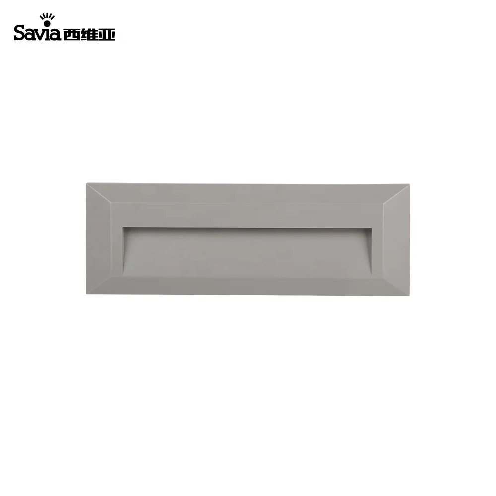 Savia светодиодный настенный светильник 3 5 W 180Lm IP65 водонепроницаемый серый внешний прямоугольные лампы с питанием от сети сад настенные светильники для лестницы палубы