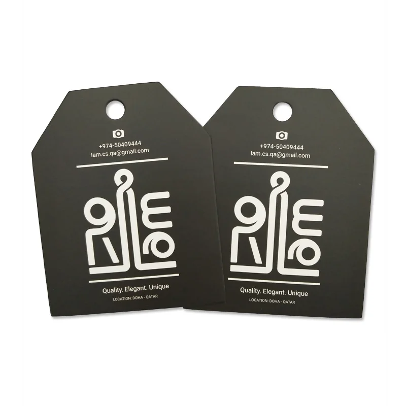 Custom paper gift hang tag company logo printing hang tag