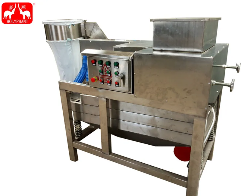 Cacao processing line cocoa bean pelling machine for cocoa shelling