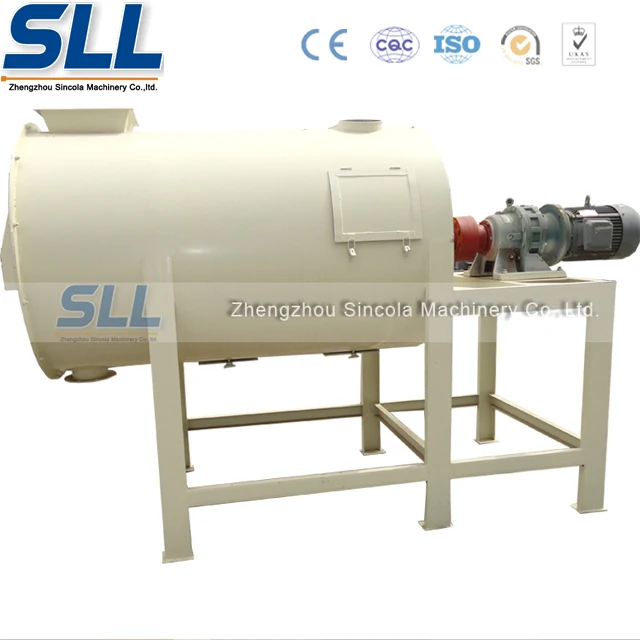 small screw type mixer for animal feed/cement/sand/dry mortar powder mixing 1-5ton