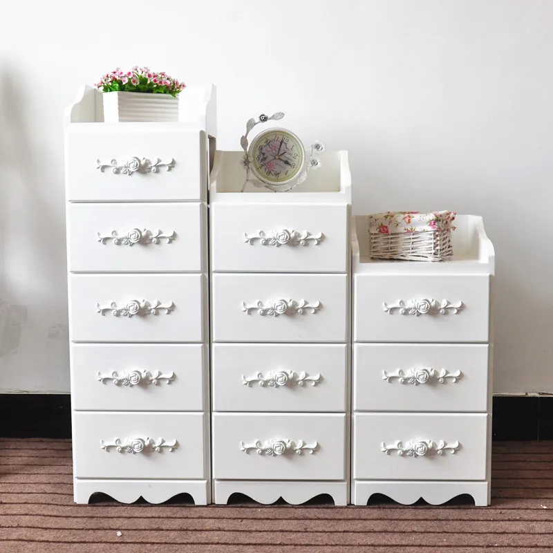 Тумбочки Мебель Деревянный прикроватный ночной столик потертый шикарный ящик консоль шкаф