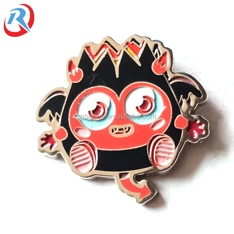 custom own logo soft enamel fashion design metal lapel pins/badge