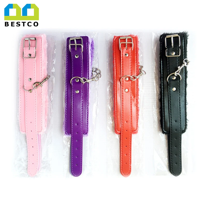 Plush bondage fetish bdsm handcuffs sex toy