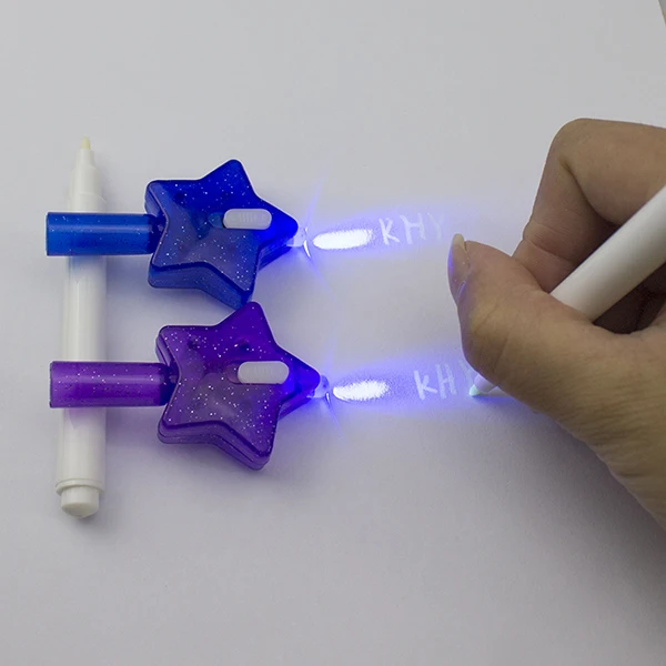 Security Spy With UV Light Magic Marker For Secret Message Writing Invisible Ink Pen
