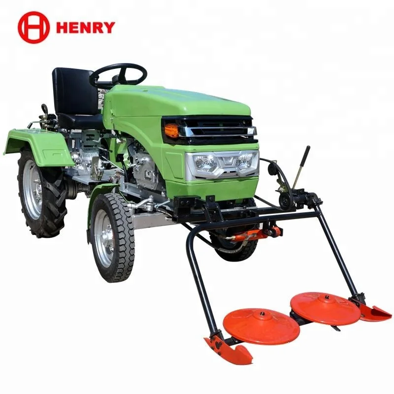 Mini tractor for grass cutting