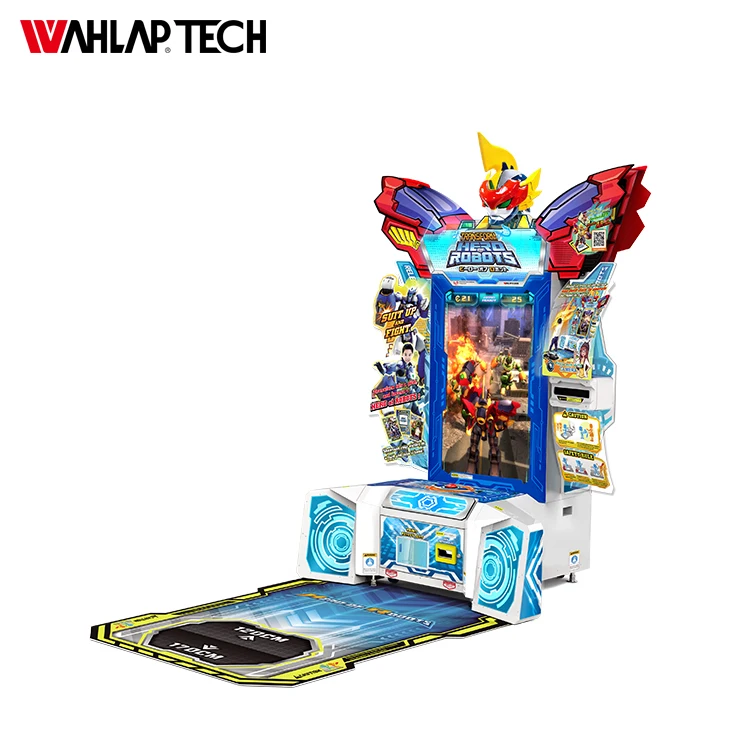 Indoor luxury children's play machine robots transform play machine