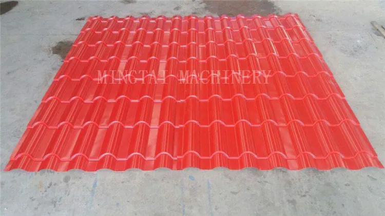 Suitable many material at least 15 years life time glazed iron tile roofing sheets roll forming machine equipment