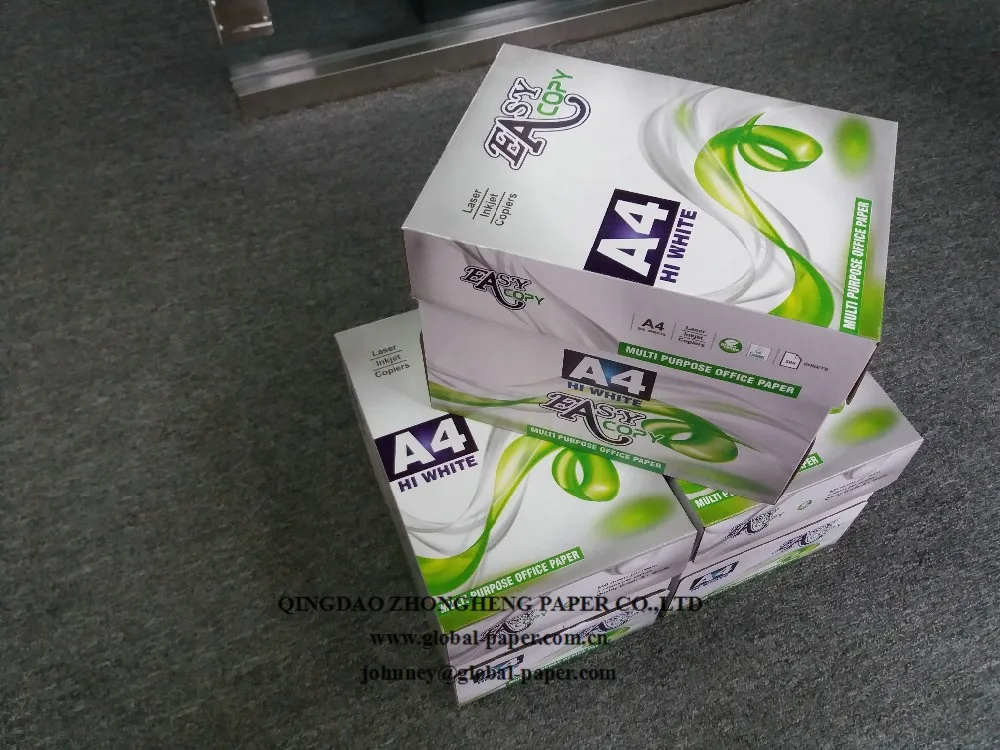 A4 size copy paper 100% Wooden Pulp Copy Paper