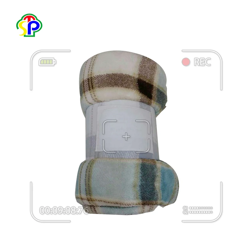 Популярный портативный супер мягкий оптовик roll up плед из флиса