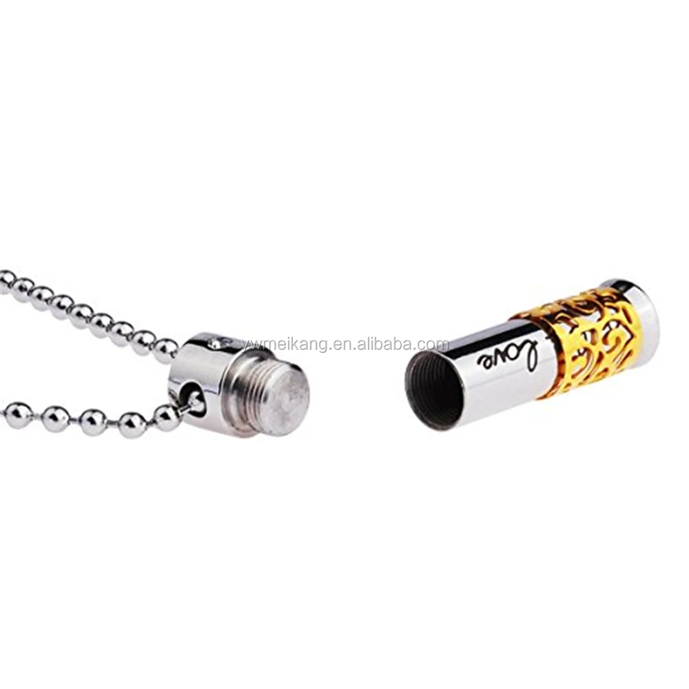 STAINLESS STEEL ESSENTIAL OIL AROMATHERAPY PENDANT