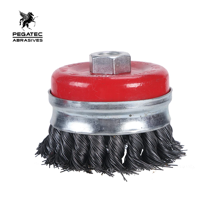 steel/stainless steel  wire brush twisted knot cup brushes
