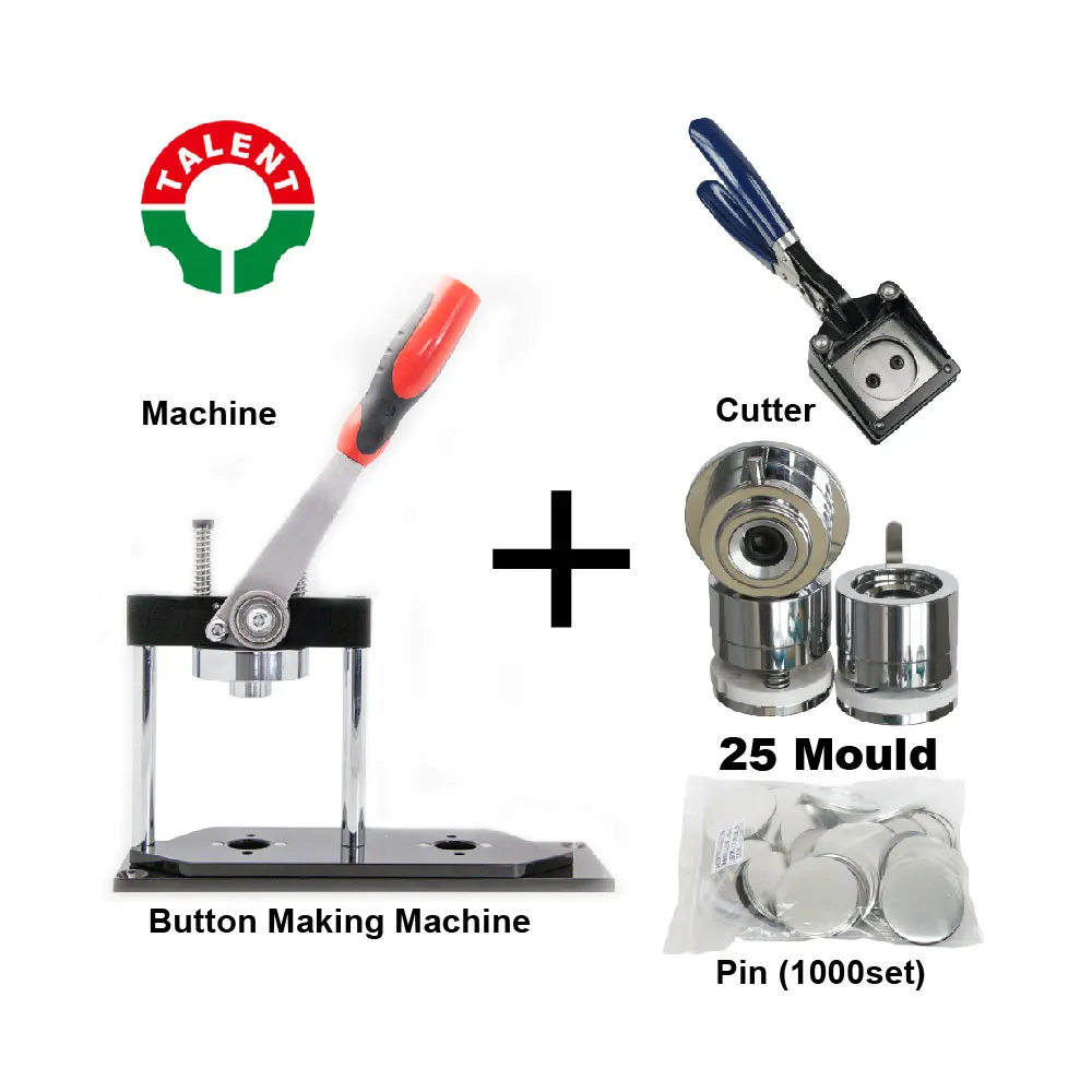 Hot Sale Latest Style High Quality Round Shape 25mm Manual Button Making Machine Button Maker Kit