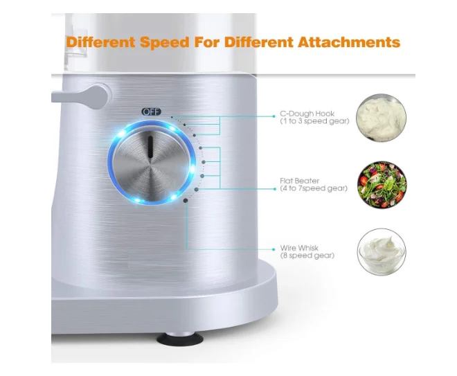 Multi-function Stainless Steel 5.5L Planetary Cake Dough Mixer Machine / Egg Stand Mixer Price