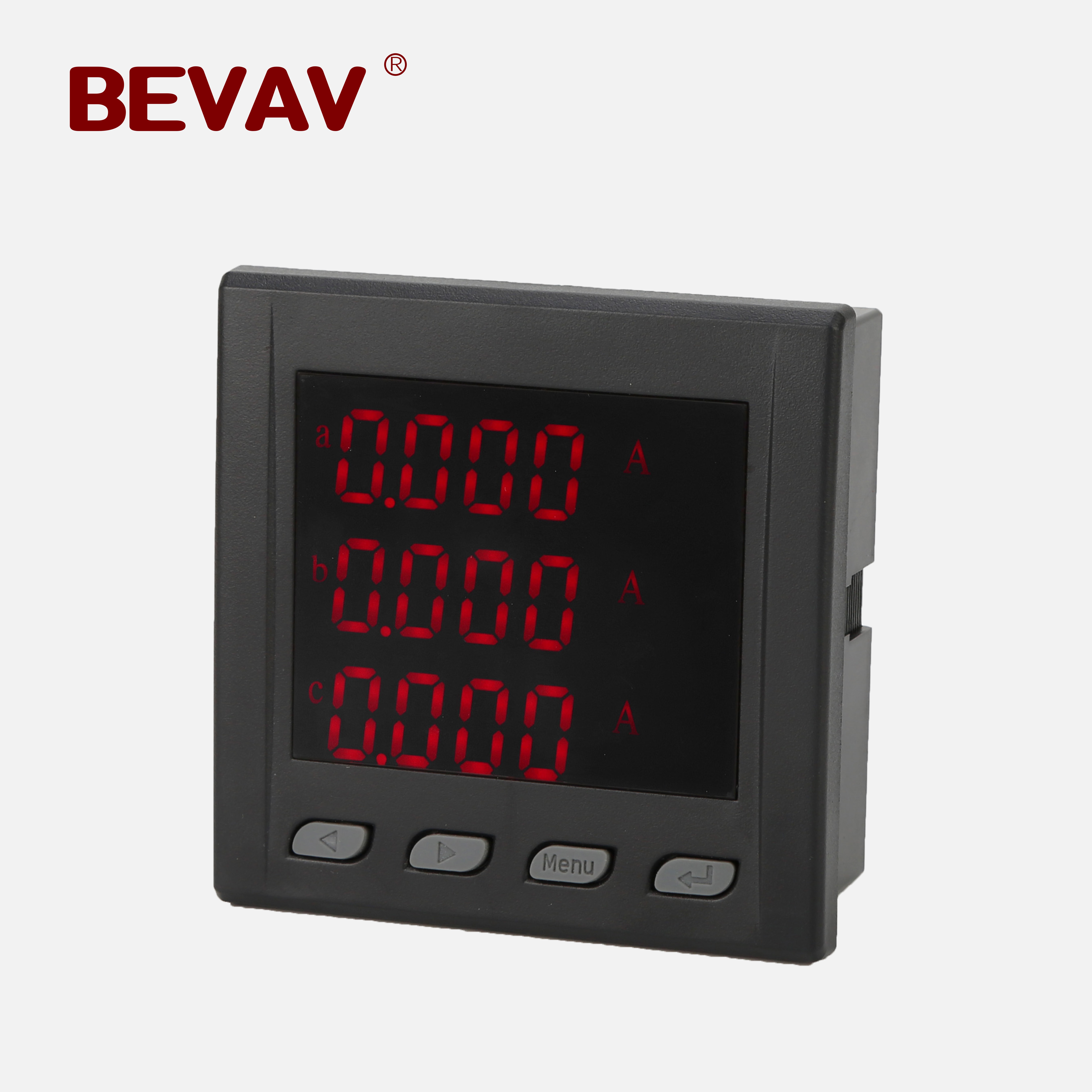 XD72-3A Hot Sale Display Digital Three Phase AC Current Meter AC Ammeter Three phase Current Panel Meter
