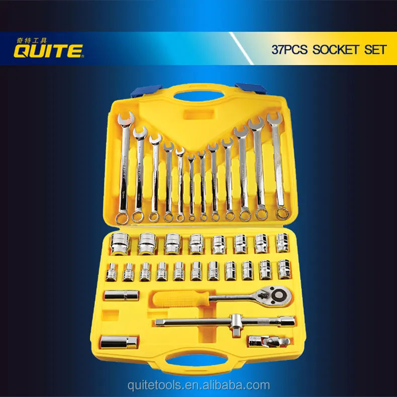 Высококачественный CR-V 37 шт. Набор торцевых гаечных ключей для рукоделия 37 шт. набор ручных инструментов из Китая
