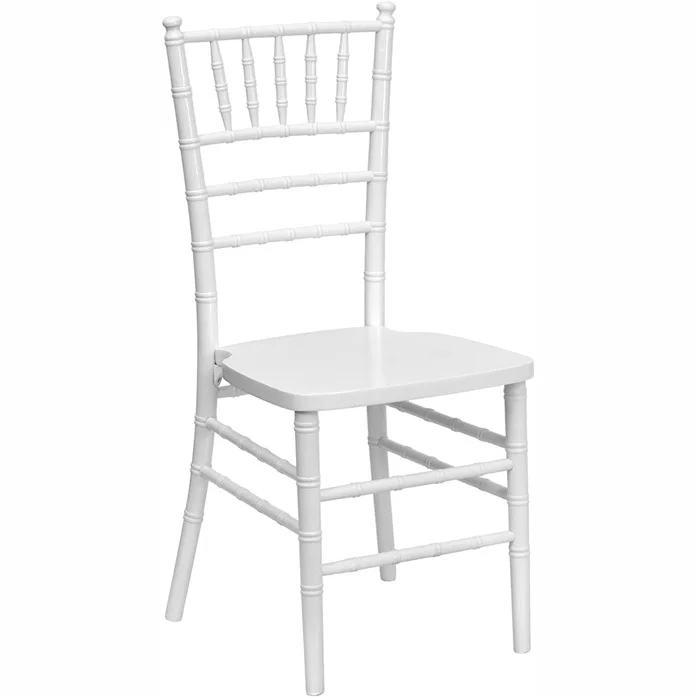 Resin material adult & kids size plastic wedding chair white plastic chair