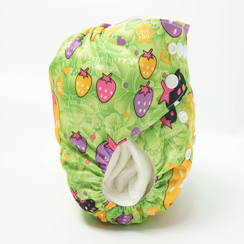Wholesale Reusable Washable Cute Patterns Microfiber Bamboo Charcoal Cloth Diapers