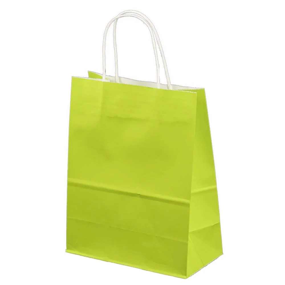 Factory wholesale cheap shopping bag with handle custom logo kraft paper bag