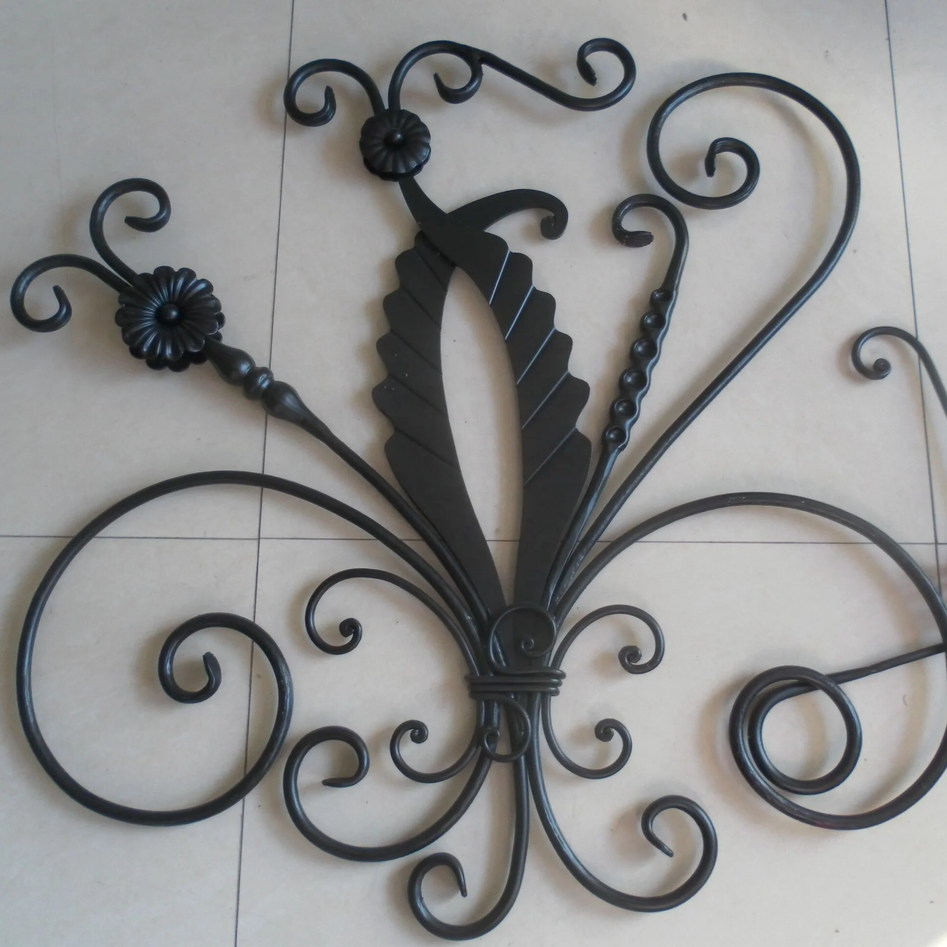 Iron Rosettes Wrought Iron Rosettes Scroll Series Forged Cast Garden Fence Gate Metal Decorations Parts