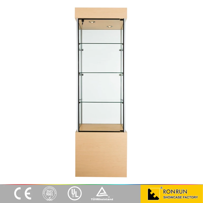 RCD0862 glass jewelry display tower showcase for store design