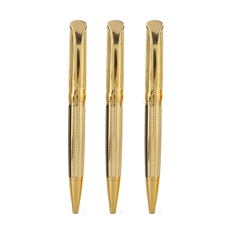 Luxury Golden Pen Color Gel Ink Roller Metal Ball for Business