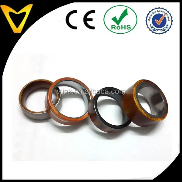 
2021 Vlink jewelry fashion cheap wood wedding ring for men trendy tungsten wood men finger ring fashion men ring 