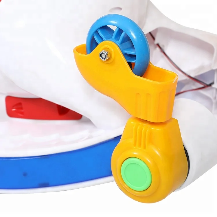 Girls horse ride rocking toy with push handle