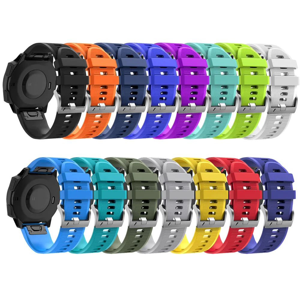 Tschick for Garmin Instinct Watch Band,22mm Quick Fit Silicone Sport Replacement Watch Strap for Garmin Fenix 5/Forerunner 945