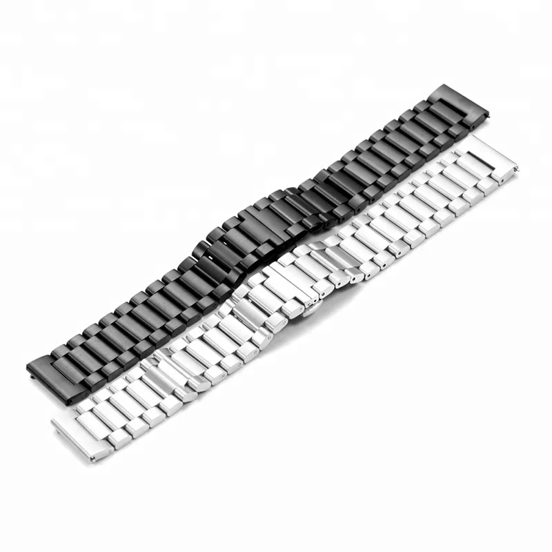 
22mm 316L Stainless Steel Bracelet S/S Metal Watch Band For Moto 360 Pebble Samsung Gear 2 