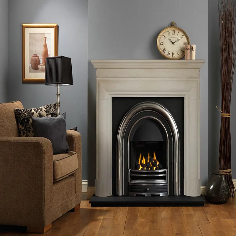 2017 Popular Furniture Decoration Indoor Marble Fireplace Mantel