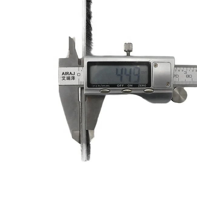 
Door window sealing strip brush with aluminum bottom 