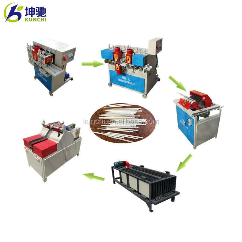 KUNCHI brand wooden toothpick making machine / toothpick production line