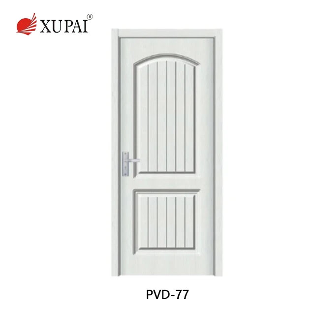 Wholesale price Pvc Door Sound & Fire Proof Material Infilling MDF Panel Fir wood Interior Door