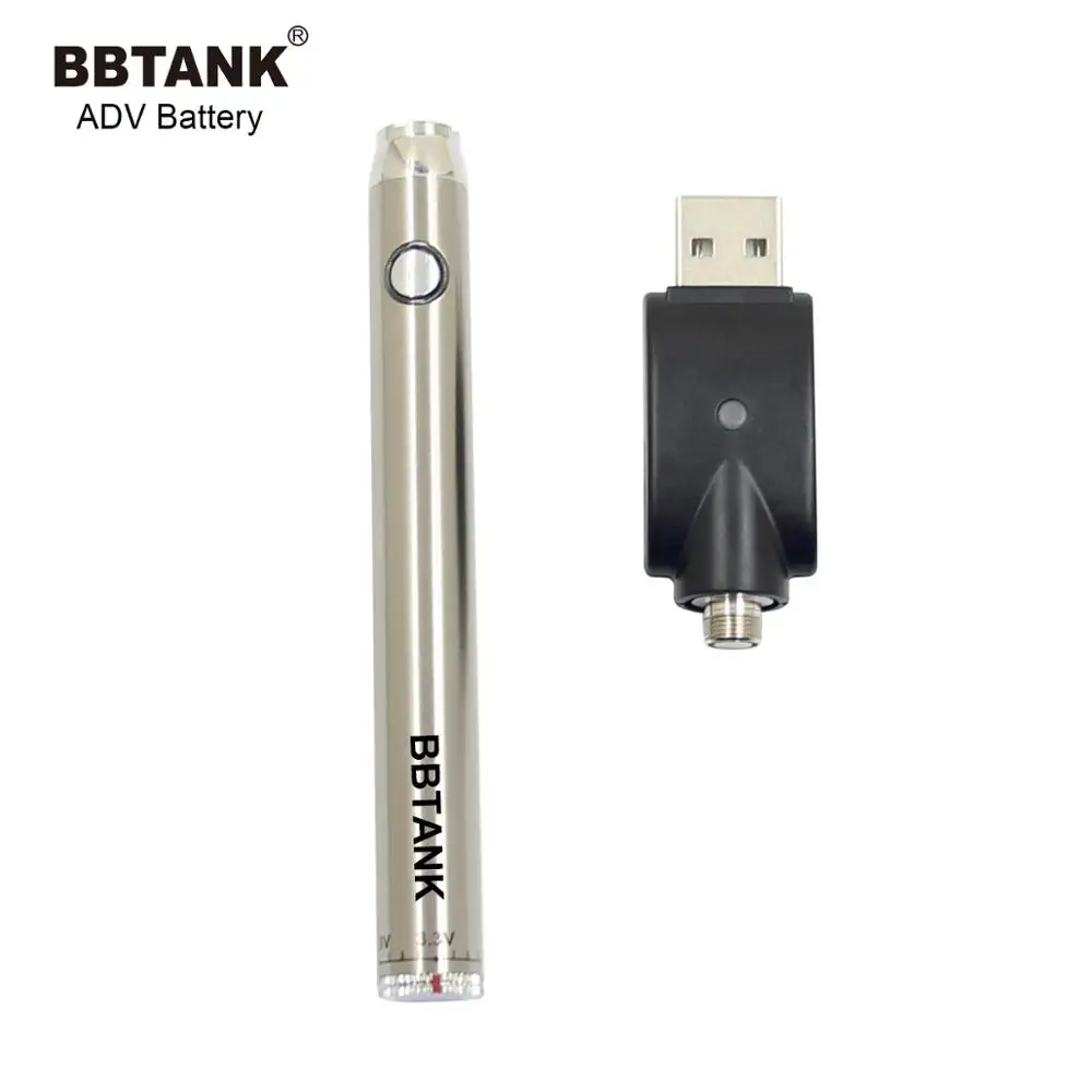 
Super Slim 510 cartridge battery voltages BBTANK Manufacture wholesale price with custom packaging box vapor batteries 