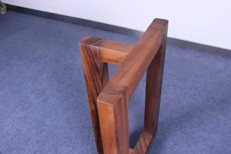 Restaurant wood table leg solid walnut furniture leg