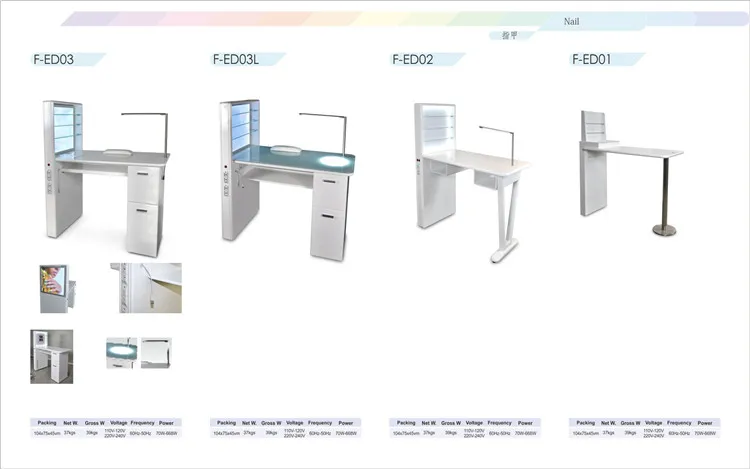 
Painted finish acetone proof Nail technician tables used nail salon equipment TKN-12027B 