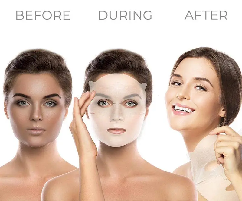 Private Label Beauty Essence Facial Face Mask Paper Sheet Korea Skin Care Moisturizing Face Mask