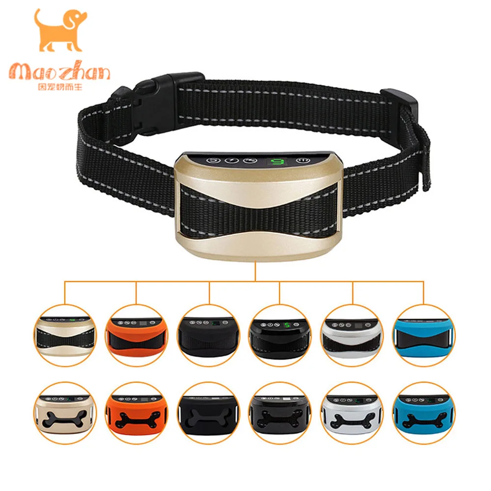 Factory price control dog barking collier anti-aboiement de dressage electrique choc anti aboiement