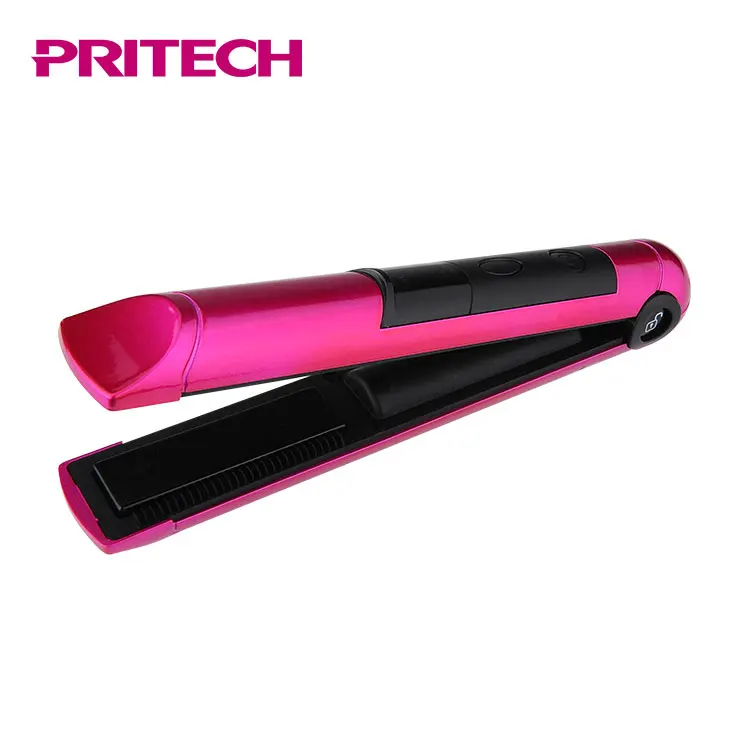 
PRITECH Hot selling usb charging rechargeable cordless hair straightener 