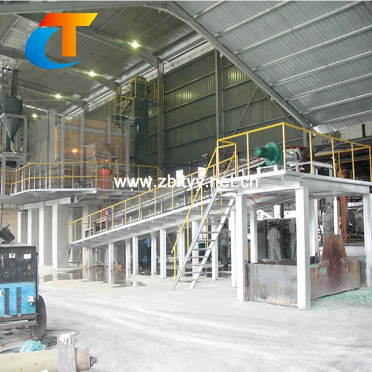 Печь для плавления стекла для производства керамических фритов