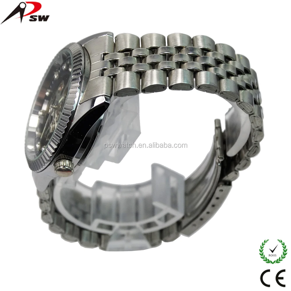 2019 Fashion transparent automatic watch men watches