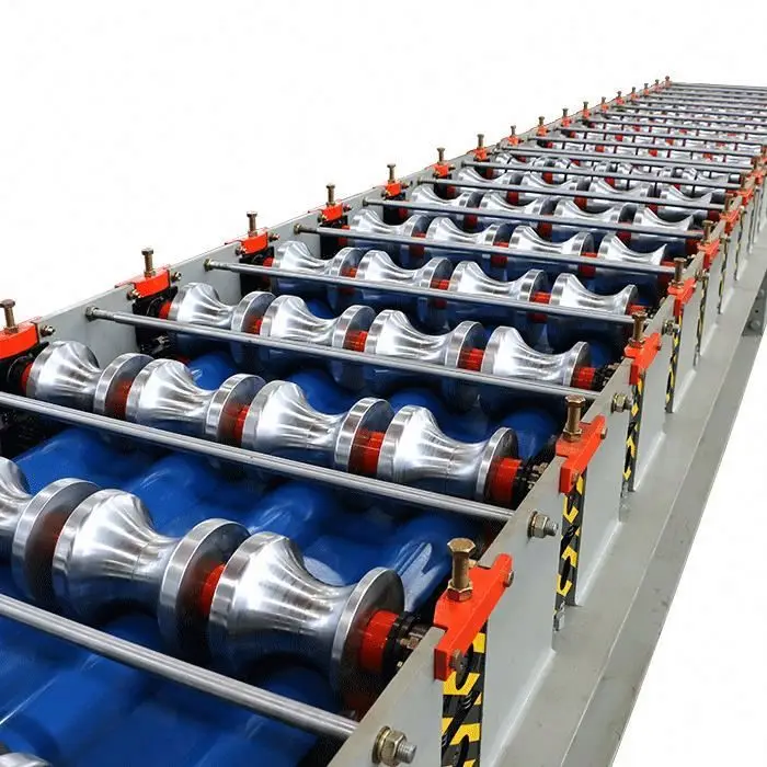 Automatic Step Waved Aluminum Glazed Tile Roof Panel Forming Making Machine
