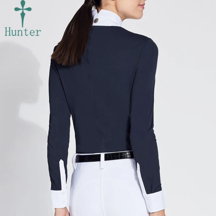 
Racing Show Shirt Lady Horse Equestrian Riding Shirt For Women 