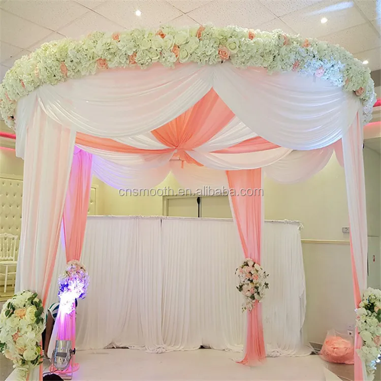 Romantic  Portable Flower Wall Retractable Backdrop Stand